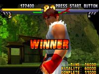 une photo d'Ã©cran de Street Fighter EX 2 Plus sur Sony Playstation